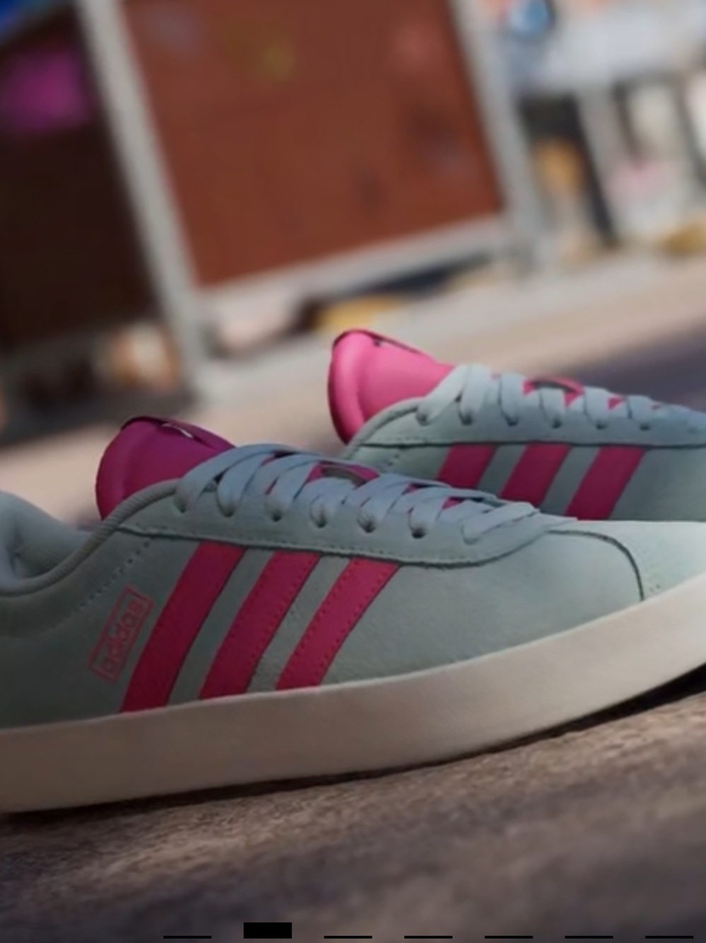 ADIDAS VL COURT 3.0 SNEAKERS mint suede